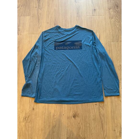 Patagonia Long Sleeve Crew Neck Graphic Pullover Men’s XL Blue - Picture 8 of 8
